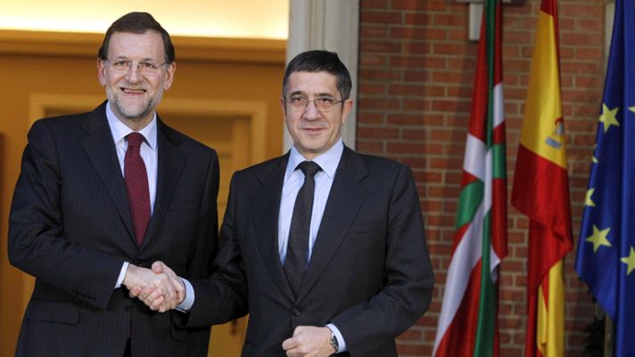 Telediario 1 - Rajoy y Patxi López