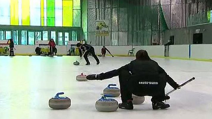 Telediario 1 - El curling, un deporte desconocido