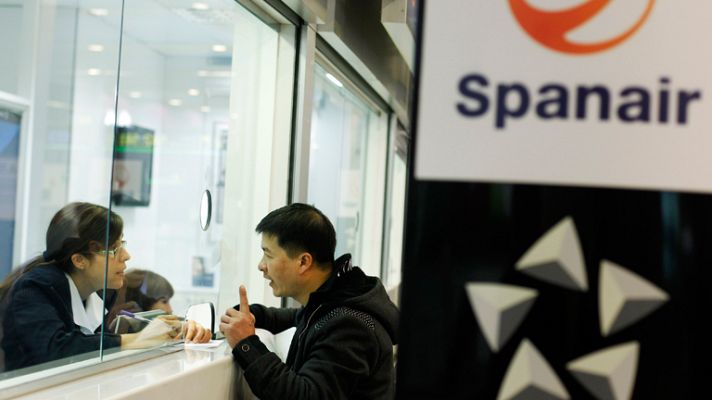 Telediario 1 - Protestas de los pasajeros