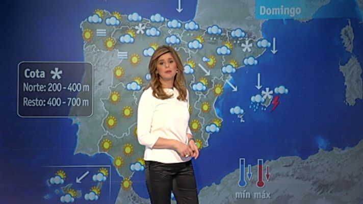 El tiempo - Nevadas en Levante y norte