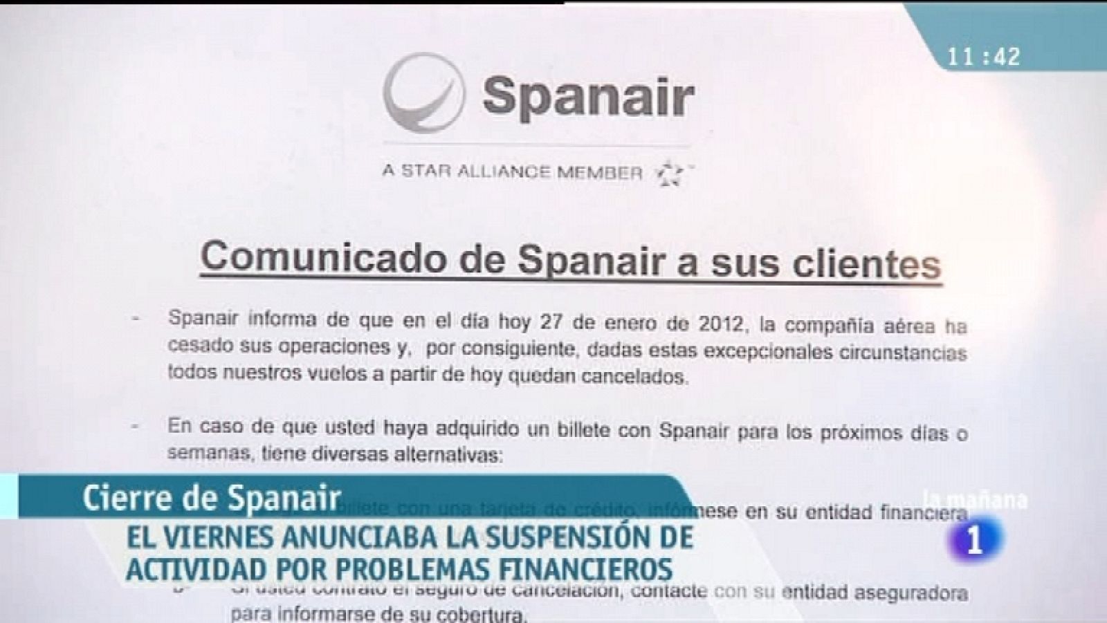 La mañana de La 1 - 30/01/12 - Ver ahora