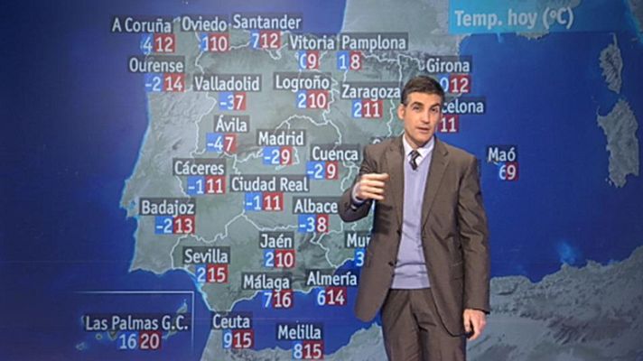 El tiempo - Heladas en el interior