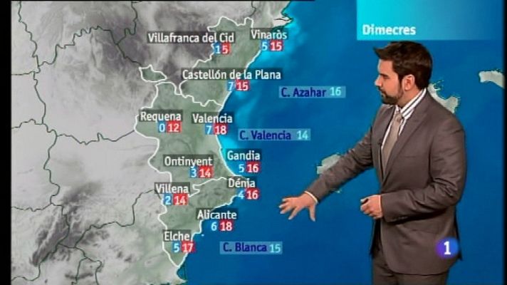L'informatiu - Comunitat Valenciana - El tiempo en la Comunidad Valenciana - 31/01/12