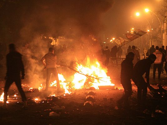 Telediario 1 - Manifestaciones en Egipto