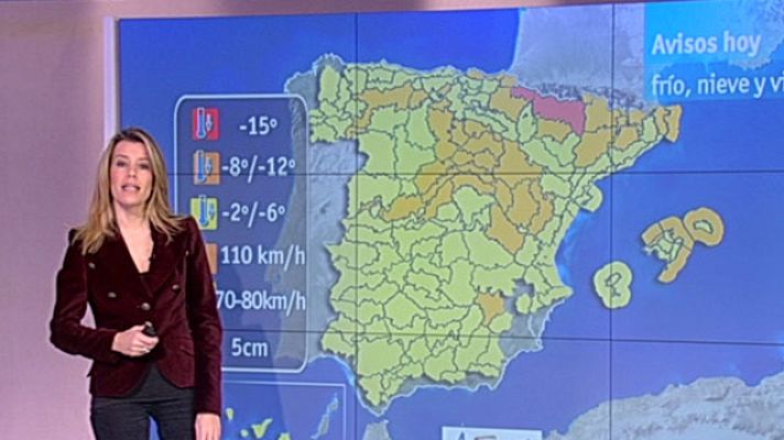 El tiempo - Temperaturas muy bajas y nieve