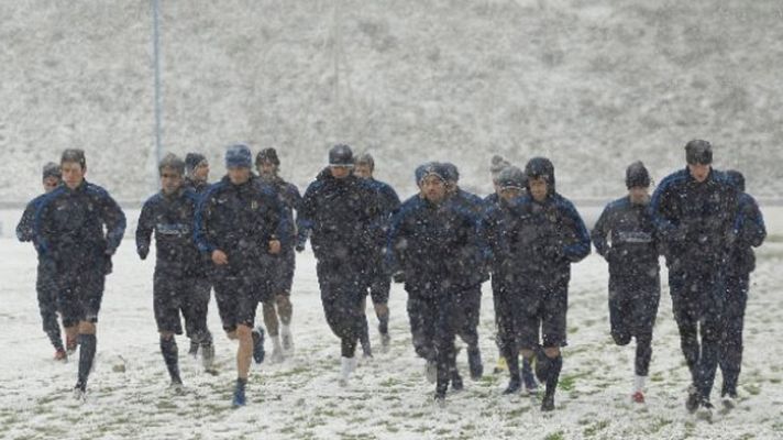 Telediario 1 - La jornada de Liga viene helada
