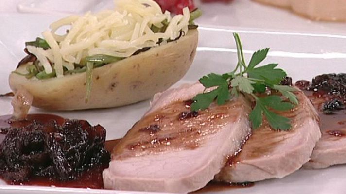 RTVE Cocina - Lomo a la sal con patatas rellenas
