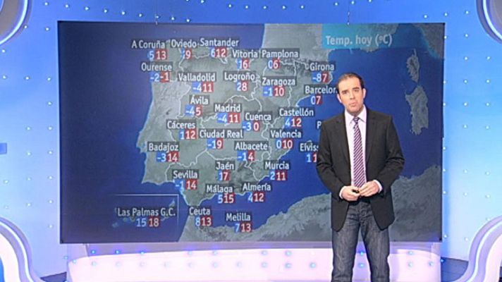 El tiempo - Nevadas en la mitad norte
