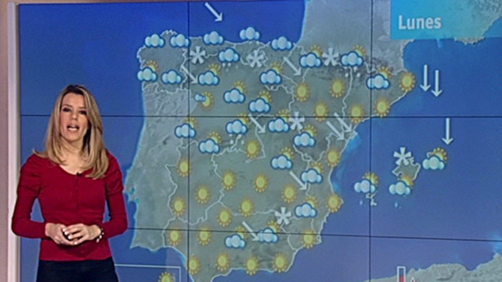 Nevadas en áreas del norte peninsular y ligera subida de las temperaturas - El tiempo | Ver