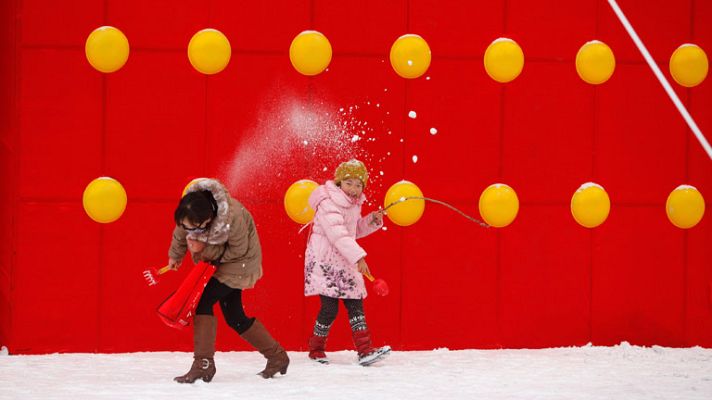 Telediario 1 - 50 grados bajo cero en China