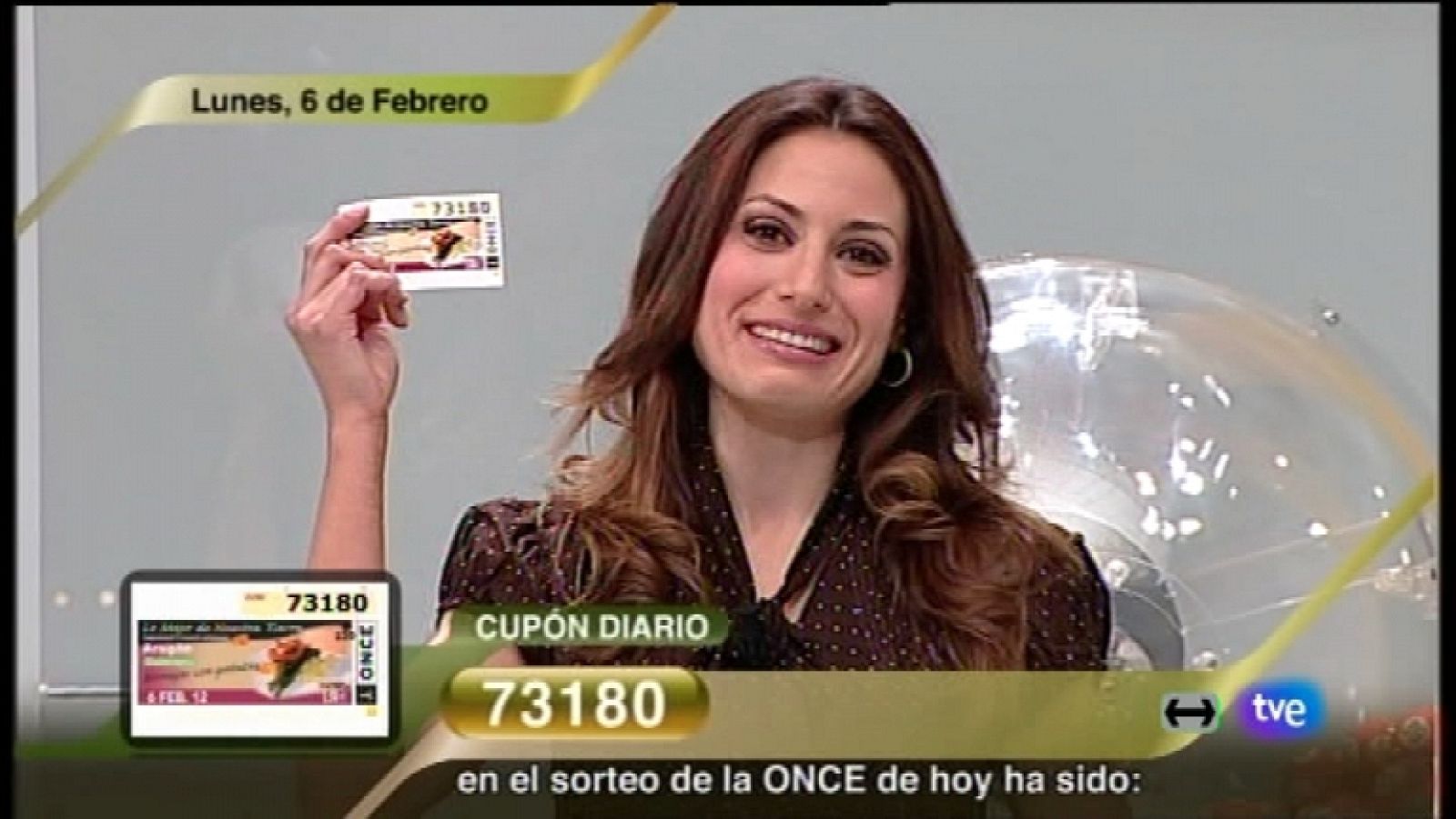 Sorteo ONCE - 06/02/12 - Ver ahora