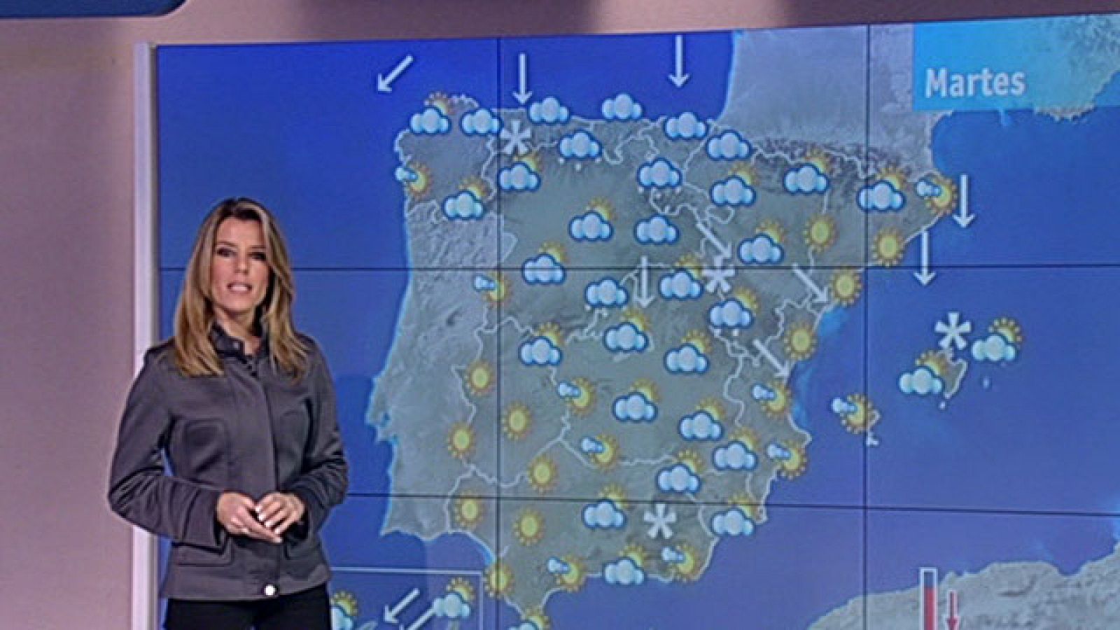 Nieve en cotas muy bajas del norte y este peninsular y Baleares - El tiempo | Ver