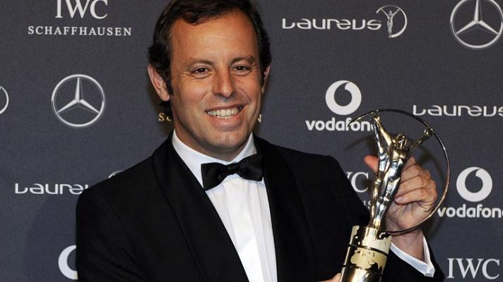 Telediario 1 - FC Barcelona y Djokovic, premios Laureus del deporte