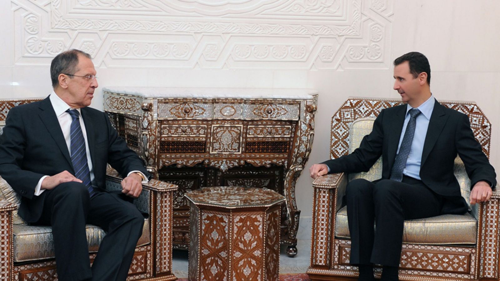 Asad y el ministro ruso de Exteriores se reúnen en Damasco
