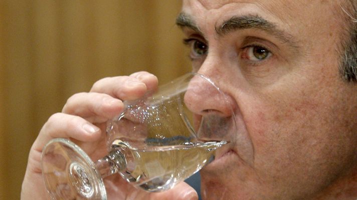 Telediario 1 - Primera comparecencia en el Congreso del ministro de Economía