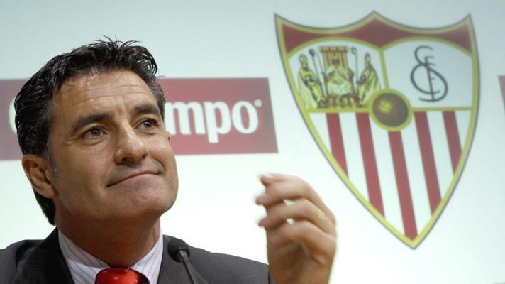 Telediario 1 - Míchel ya está al frente del Sevilla