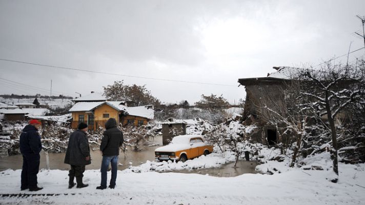 Telediario 1 - Tras la nieve, inundaciones en Europa