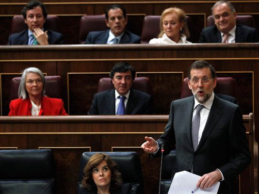 Telediario 1 - Rajoy en el Congreso