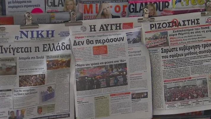 Telediario 1 - Reunión crucial en Grecia