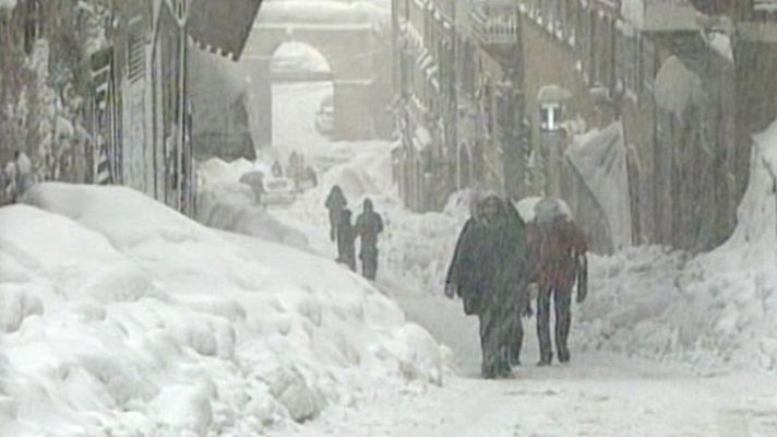 Telediario 1 - Temporal en Italia