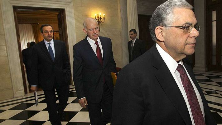 Telediario 1 - El Eurogrupo convoca este jueves la reunión aplazada sobre el rescate de Grecia