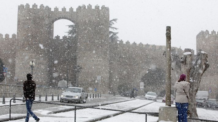 Telediario 1 - Frío en toda la Península