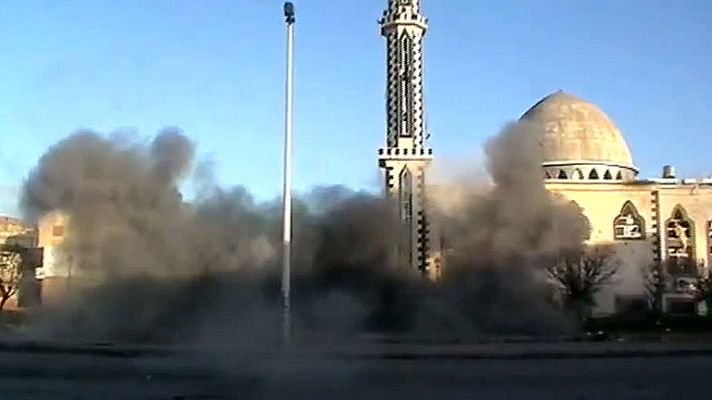 Telediario 1 - Los hospitales son uno de los objetivos del ejército sirio en el sexto día de bombardeos en Homs