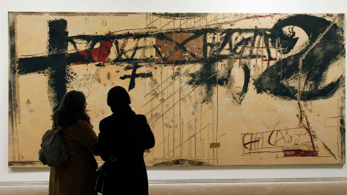 Telediario 1 - Homenaje a Antoni Tàpies