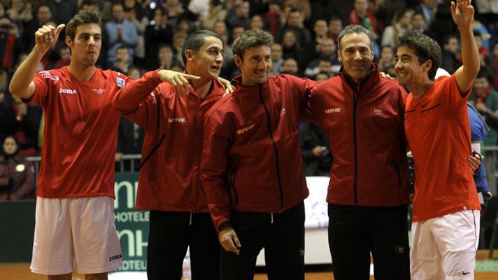 Telediario 1 - España, a cuartos de la Davis