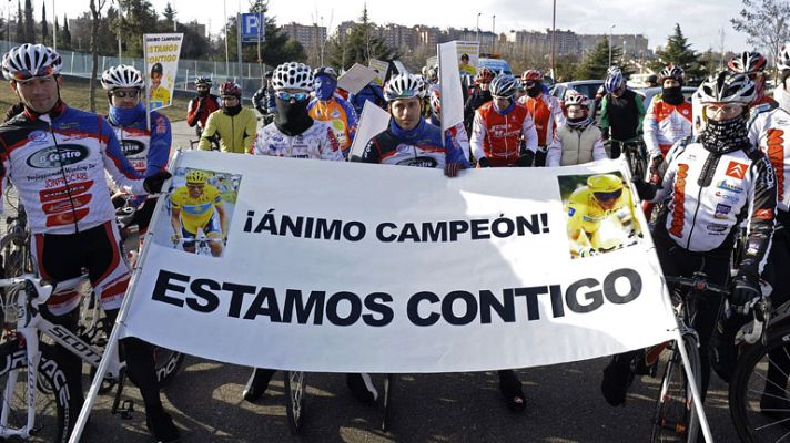 Telediario 1 - Pinto, unido por Alberto Contador