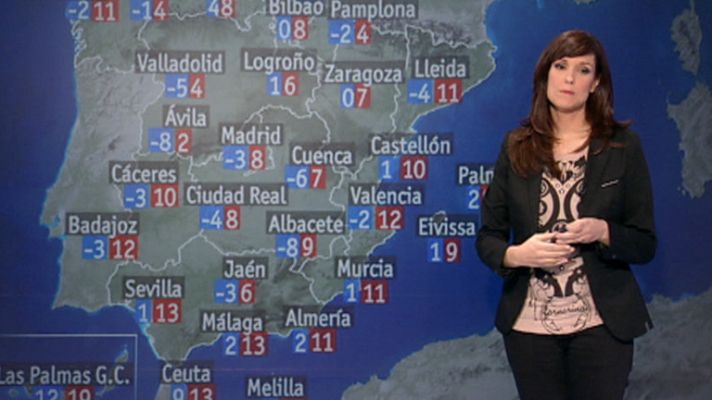 El tiempo - Nevadas el norte y Baleares