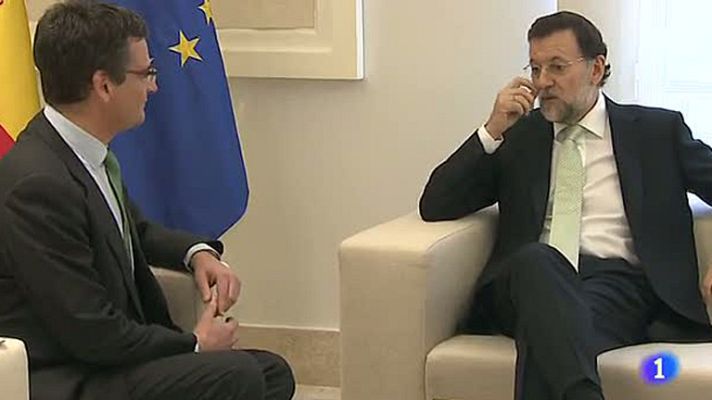 Telediario 1 - Rajoy recibe a Basagoiti