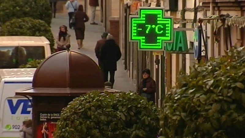 Nevadas débiles en el norte y temperaturas diurnas en ligero ascenso