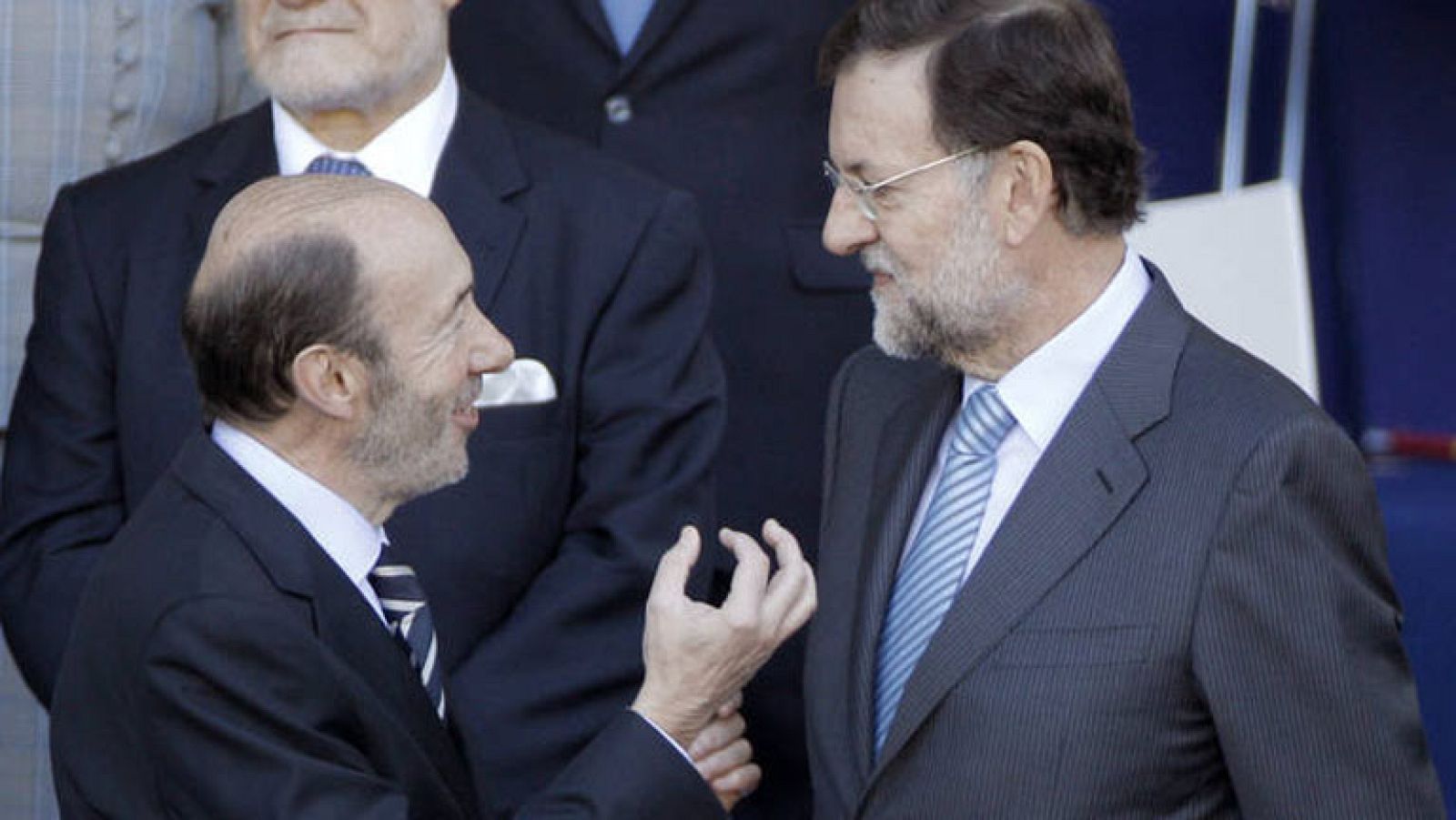 Rajoy recibe por primera vez a Rubalcaba en la Moncloa | Ver