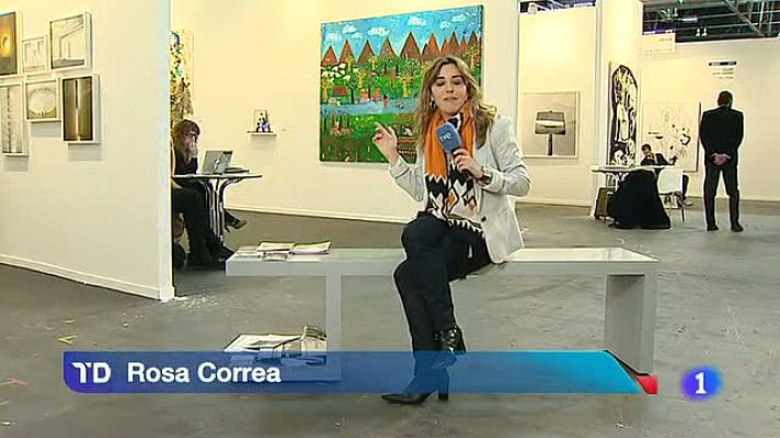 Telediario 1 - Los bancos de ARCO, una creación de personas con discapacidad