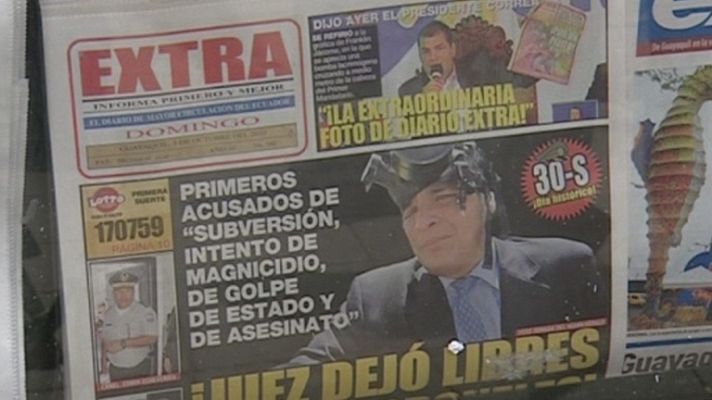 Telediario 1 - Correa gana la batalla a la prensa