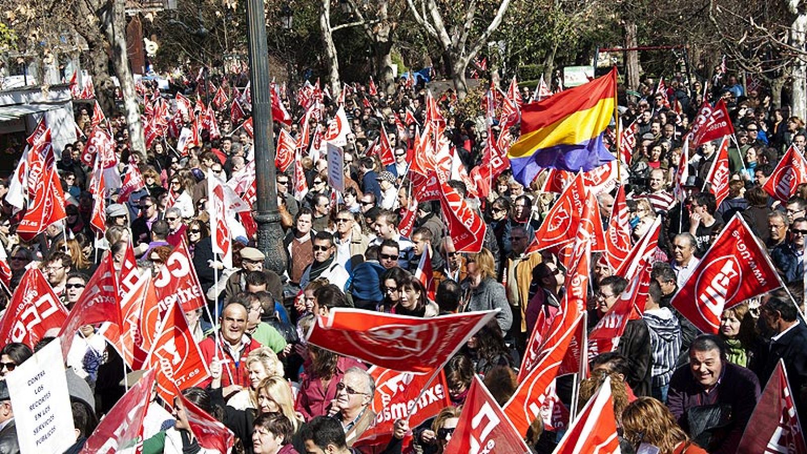 Manifestaciones en toda España contra la reforma laboral