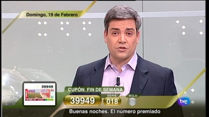 Sorteos ONCE - Sorteo ONCE - 19/02/12