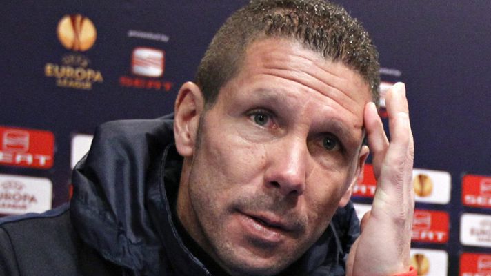 Telediario 1 - Simeone no cree que "la Lazio está fuera de la competición"