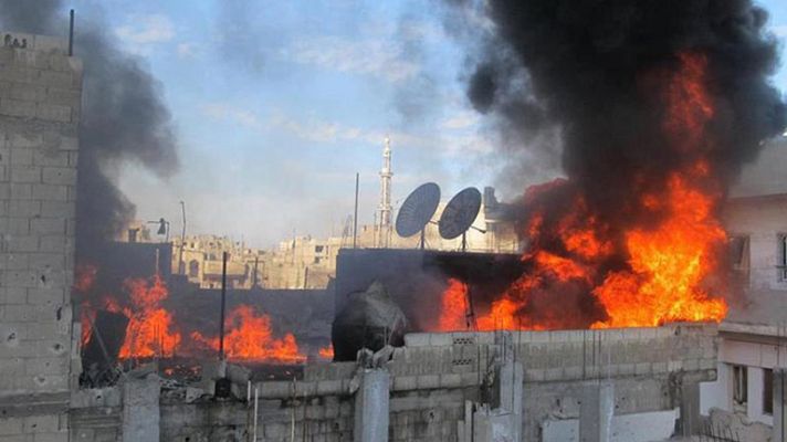 Telediario 1 - Medio centenar de muertos en una ola de atentados en Bagdad