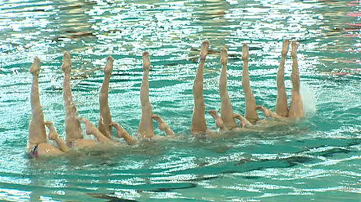 Telediario 1 - La 'sincro' presenta el ejercicio que llevará a Londres