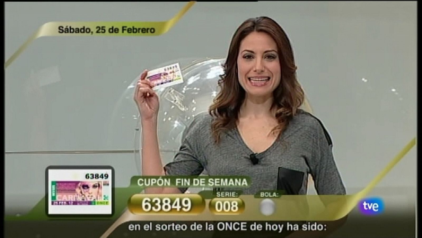 Sorteo ONCE - 25/02/12 - Ver ahora