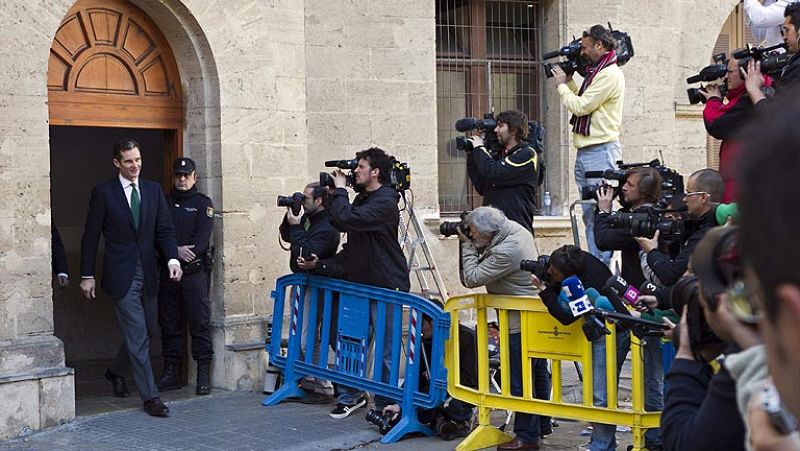 Menos expectación ante la declaración de Urdangarin