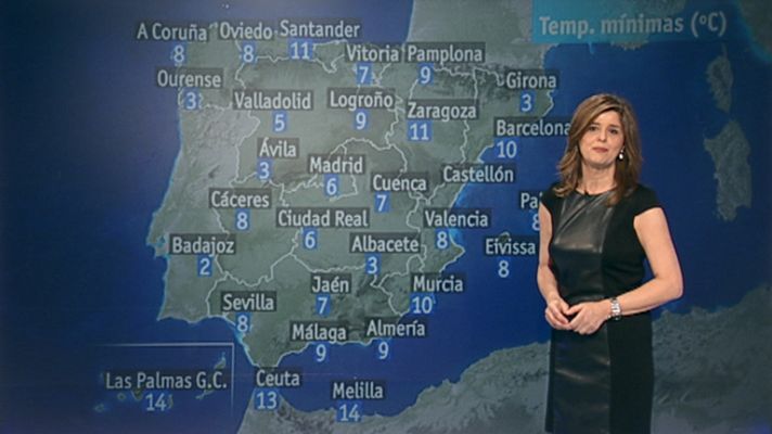 El tiempo - Intervalos de viento fuerte en Gerona