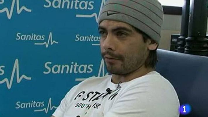 Telediario 1 - Banega comienza la rehabilitación