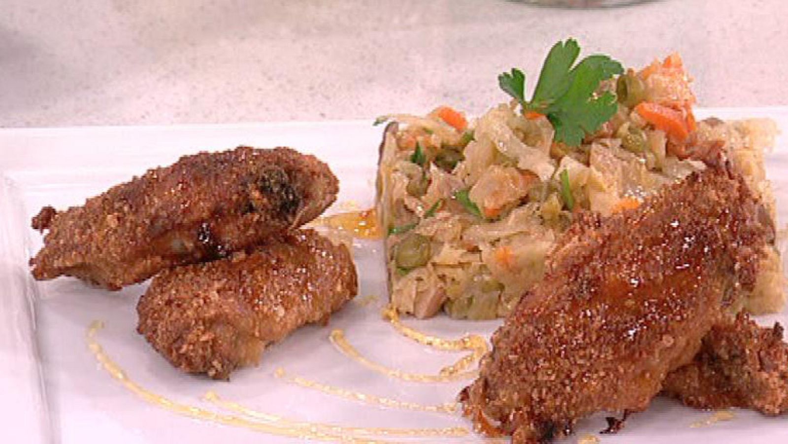 Repollo a la paisana con alitas de pollo (28/02/2012)