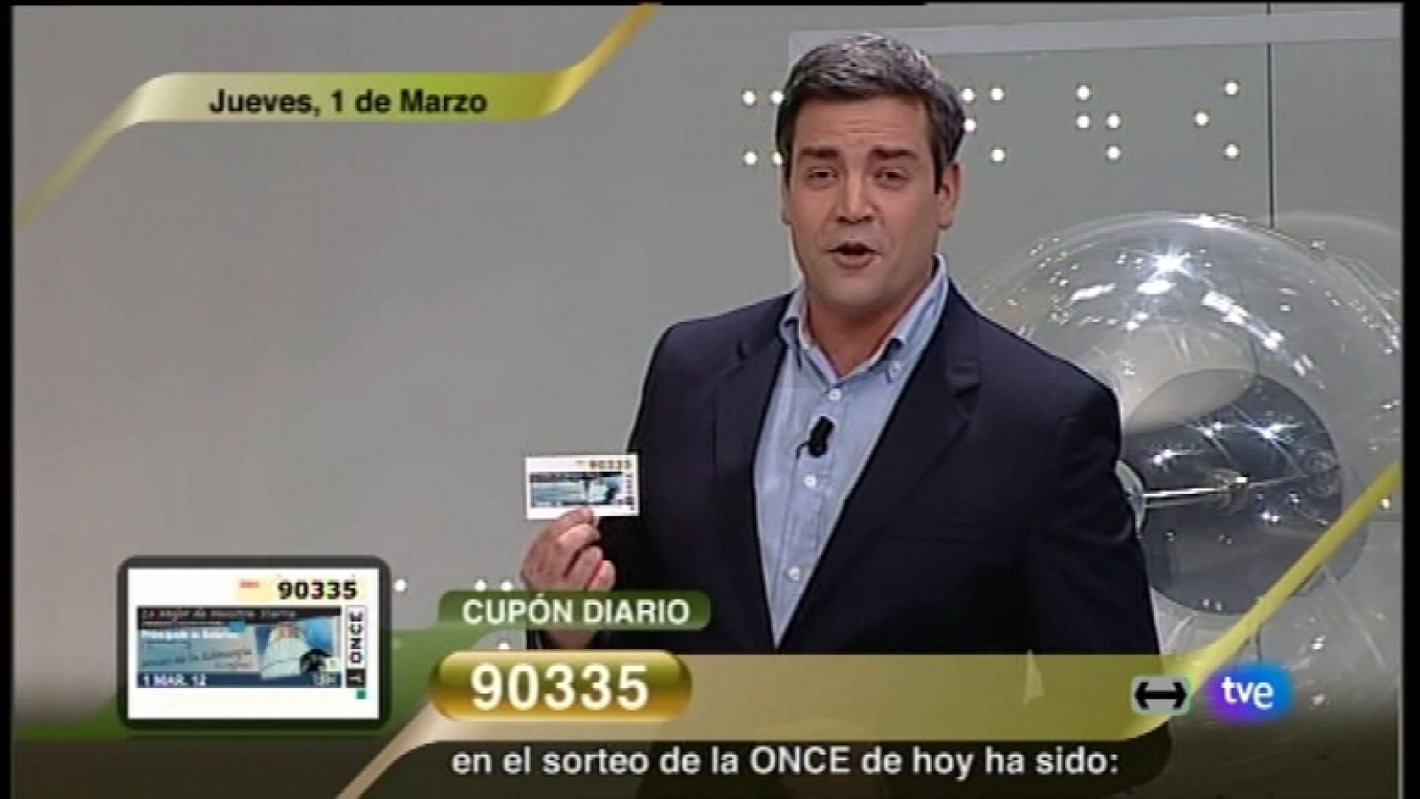 Sorteo ONCE - 01/03/12 - Ver ahora