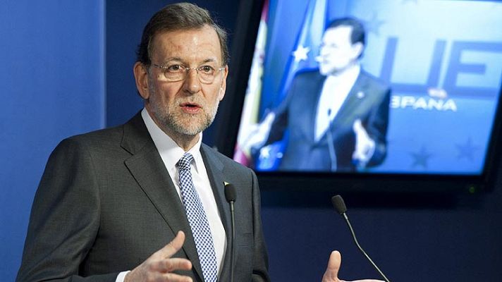 Telediario 1 - Rajoy anuncia el déficit