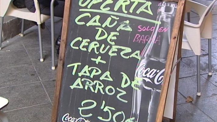 Telediario 1 - Precios de los bares congelados