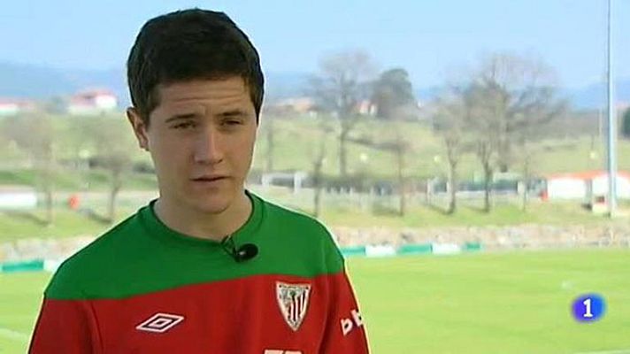 Telediario 1 - El primer debi de Agirretxe y Ander Herrera